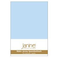 Spannbetttuch Mako-Feinjersey 5007 hellblau 100x200 cm